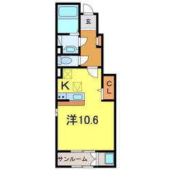 サンフィールドの物件間取画像